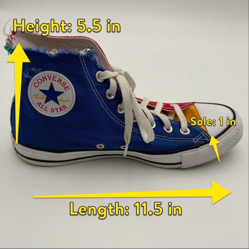 Converse Totally Thrashed Chuck Taylor All Star Hi Enamel Red Mens 8 Womens 10 - Picture 12 of 12